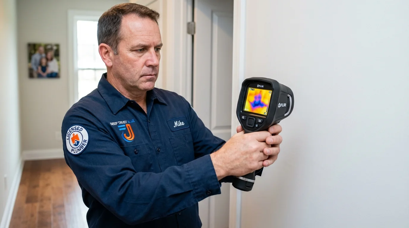 Thermal imaging leak detection by Johns Plumbing LLC in Chatom